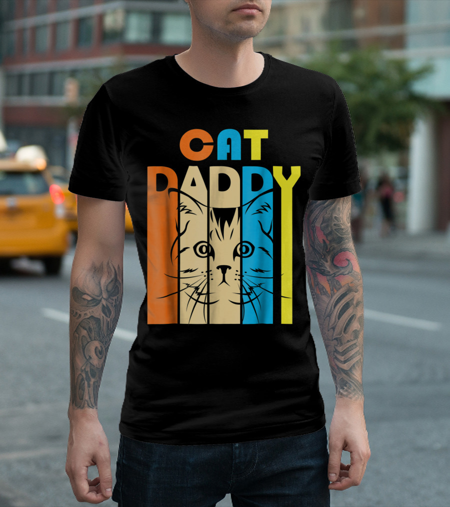 CAT DADDY Retro Vintage T-Shirt