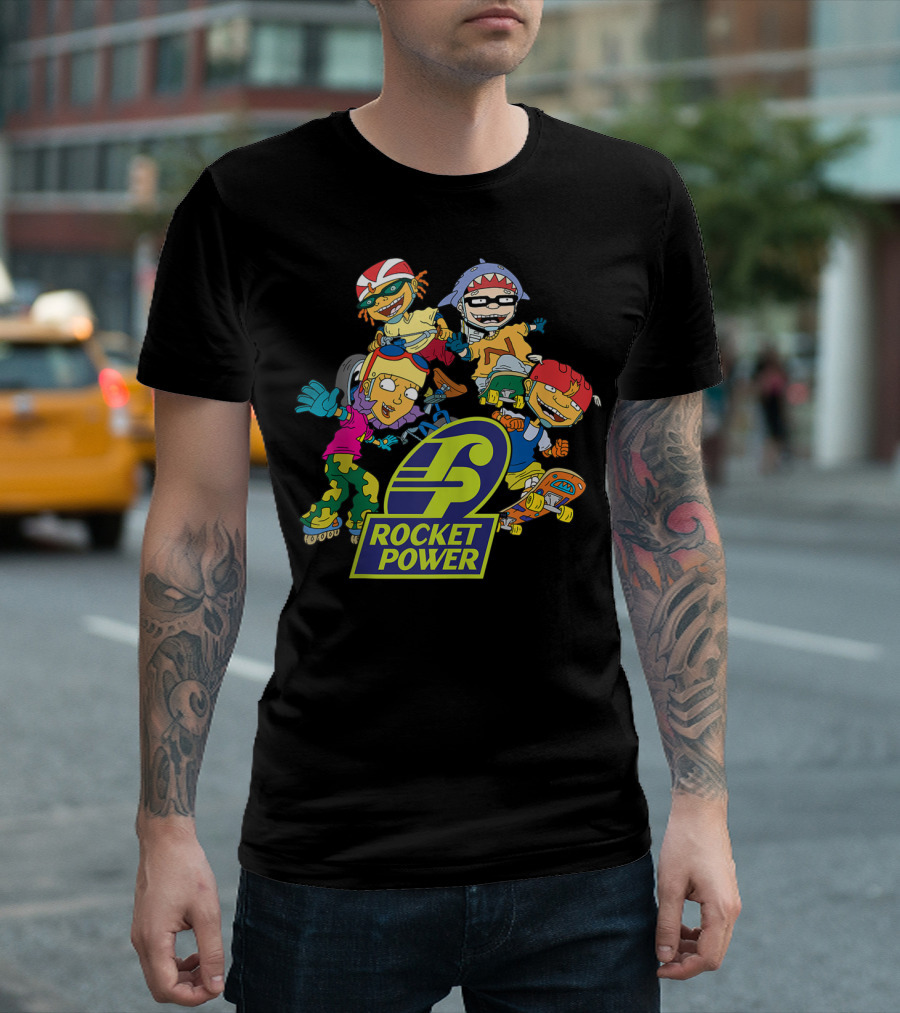 Rocket Power Characters Logo 90s Cartoon T-Shirt