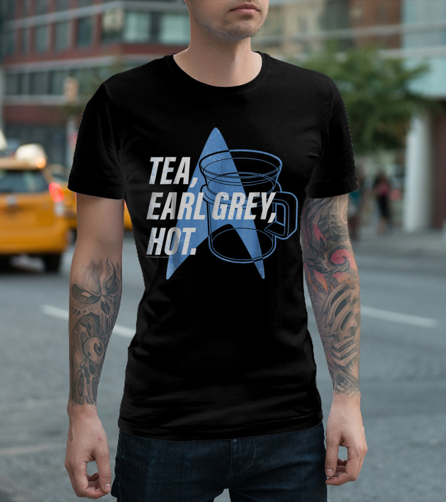 Star Trek Next Generation Tea Earl Grey Hot Vintage Logo Mug T-Shirt