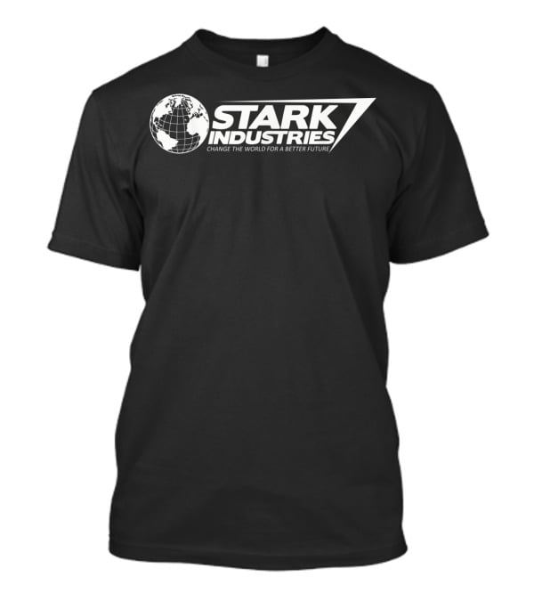 Stark Industries Change The World For A Better Future Logo Globe T-Shirt