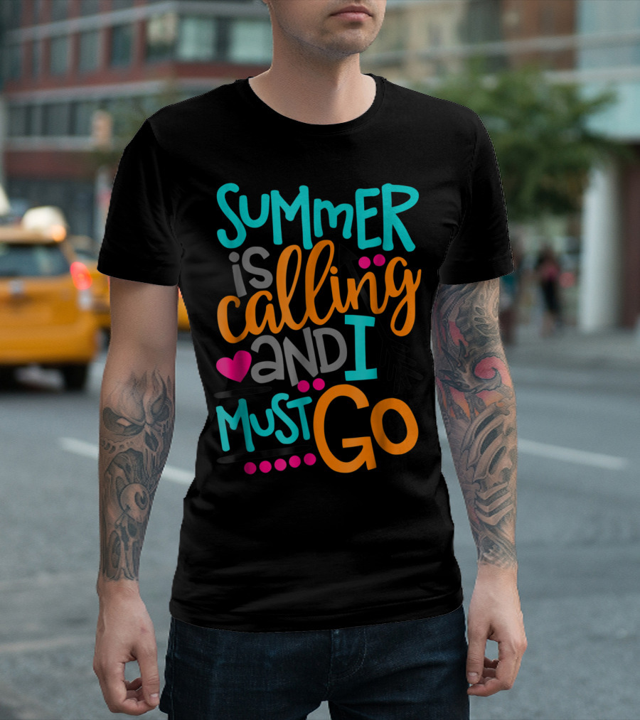 Summer Is Calling and I Must Go Heart Arrow T-Shirt