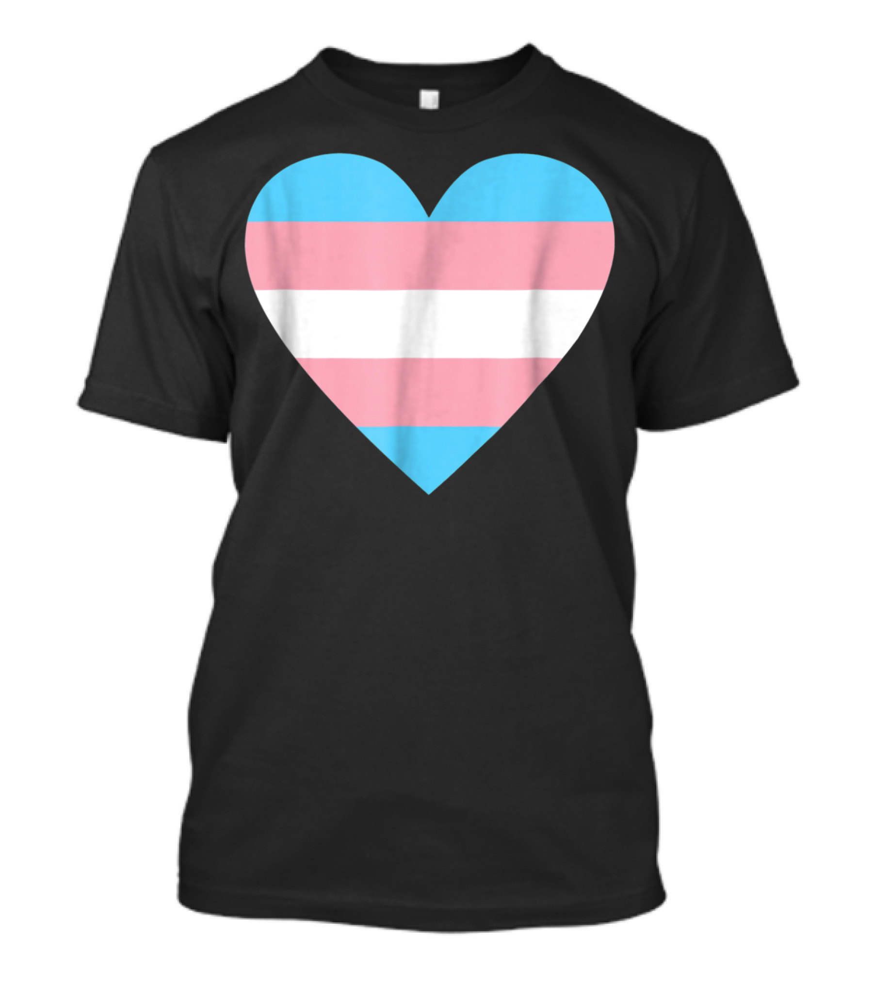 Transgender Flag Heart For Pride T-Shirt