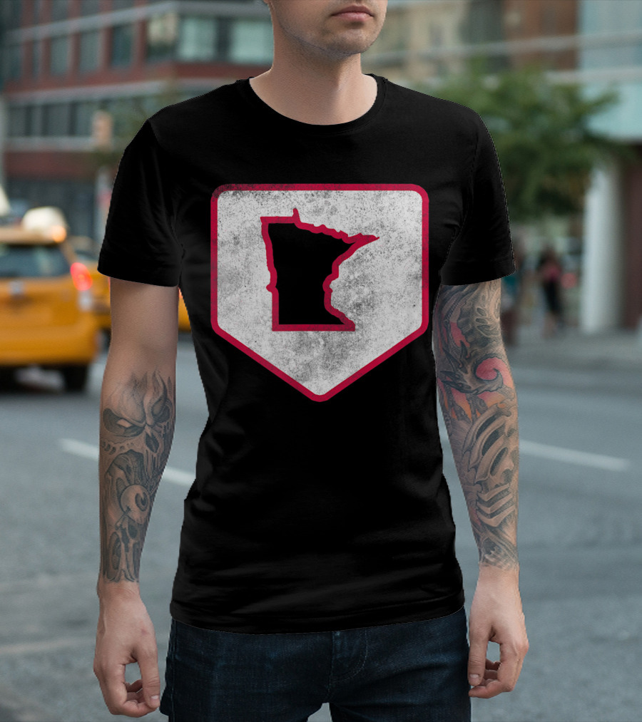 Vintage Minnesota Baseball Home Plate MPLS STP T-Shirt