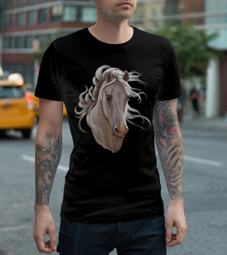 Adorable Horses Artwork With Majestic Horse T-Shirt