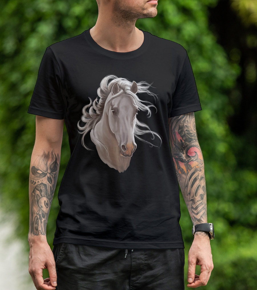 Adorable Horses Artwork With Majestic Horse T-Shirt