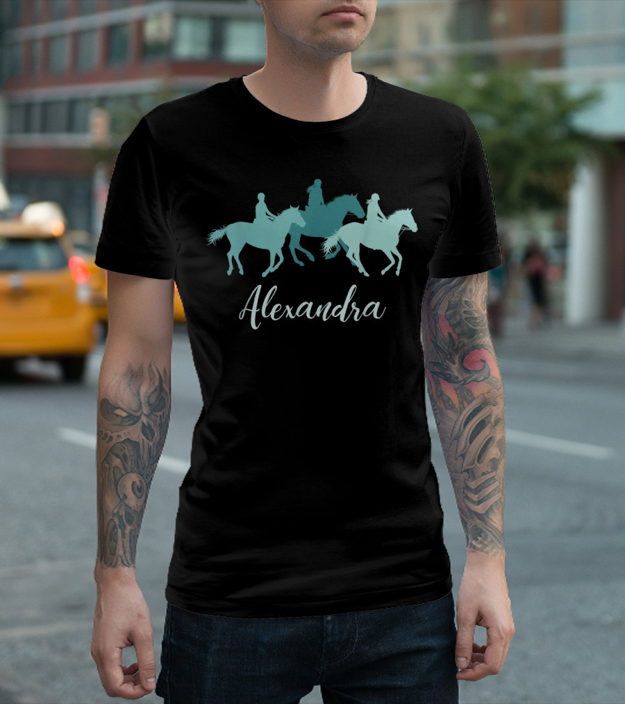 Alexandra Personalized Horse Rider T-Shirt