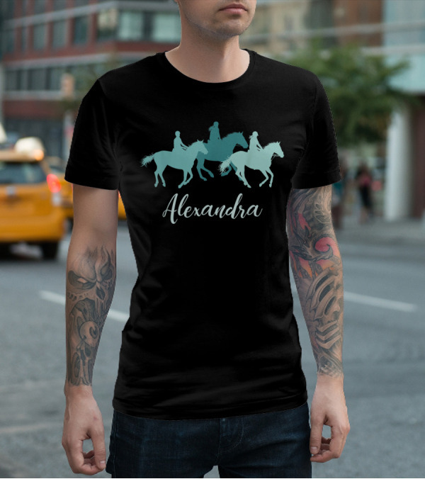Alexandra Personalized Horse Rider T-Shirt