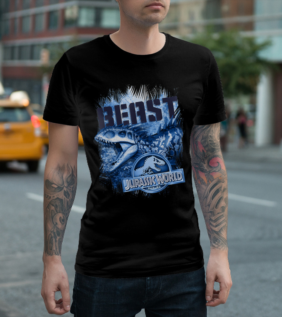 Jurassic World Beast Dinosaur Palms T-Shirt