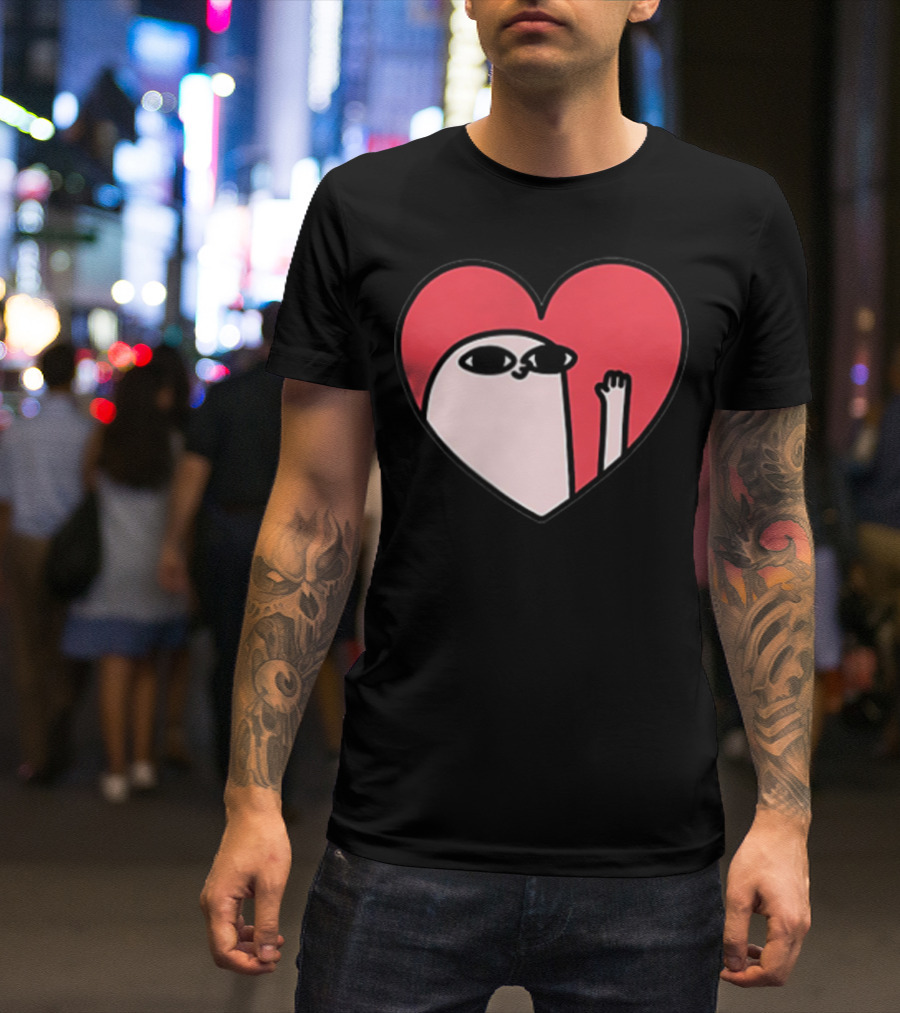 Ketnipz Heart Cartoon Character In T-Shirt
