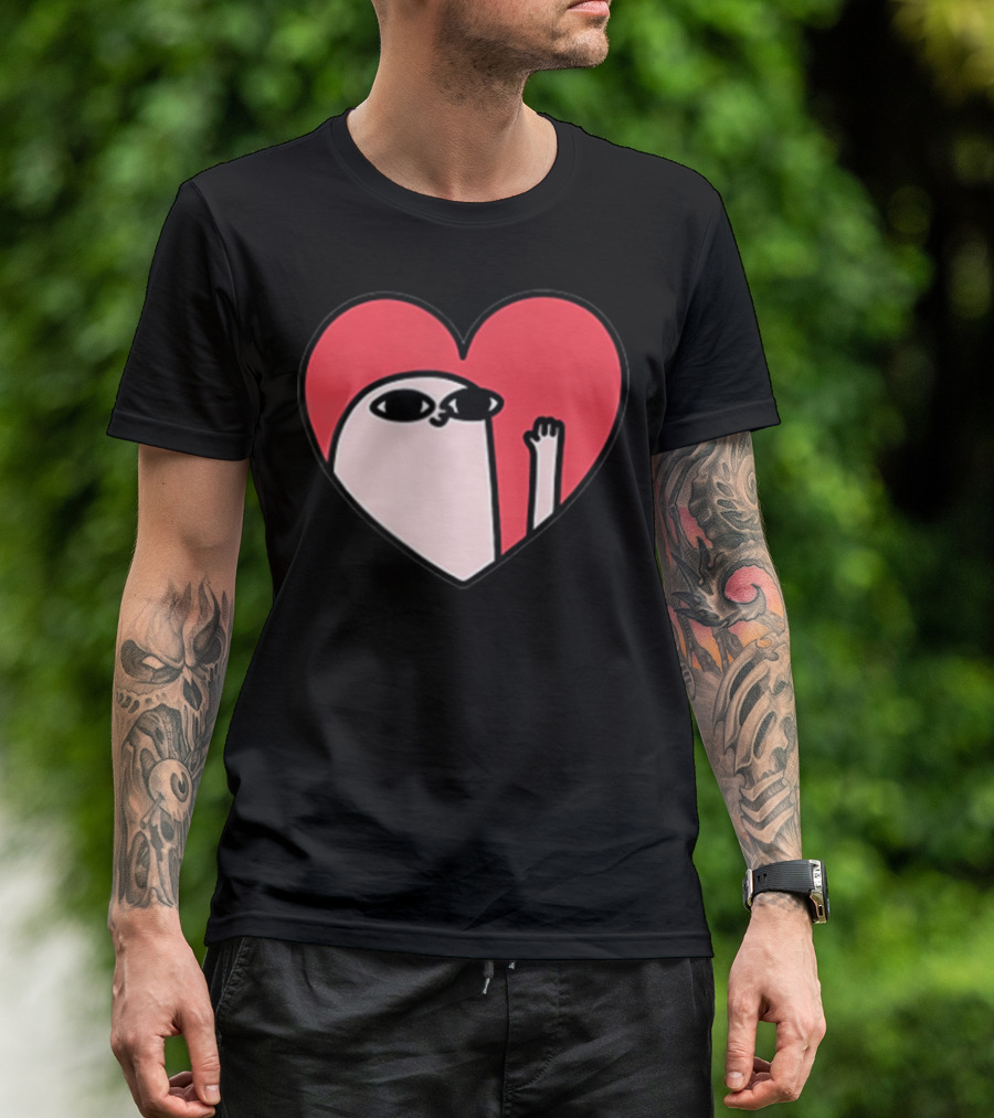 Ketnipz Heart Cartoon Character In T-Shirt