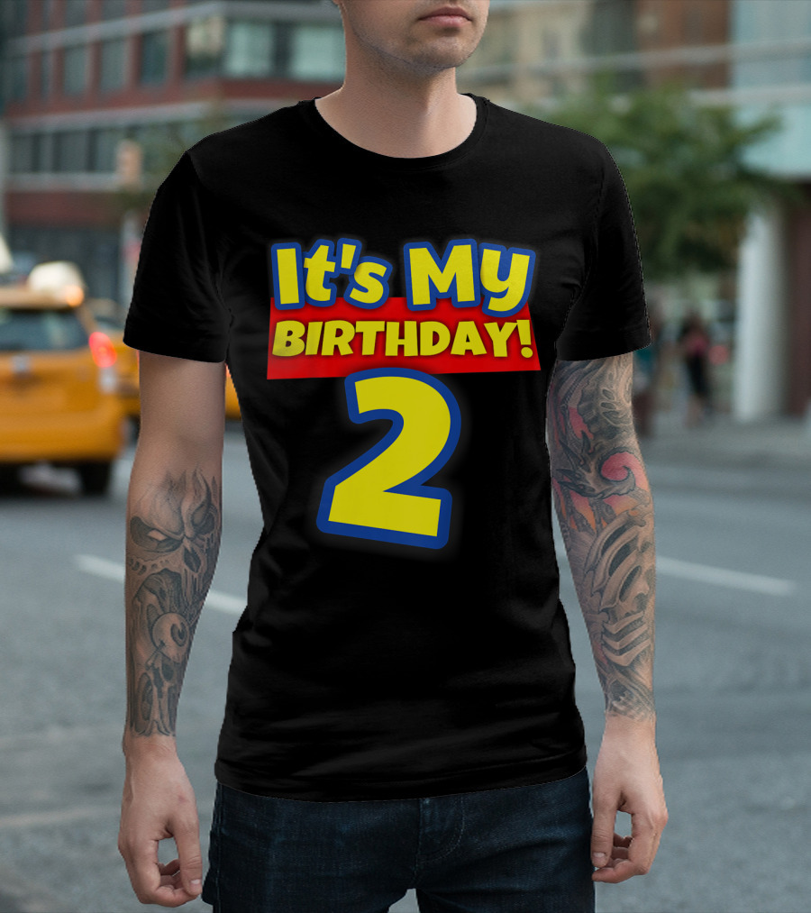 Kids 2 Year Old Birthday Boys And Girls It's My Birthday 2 T-Shirt