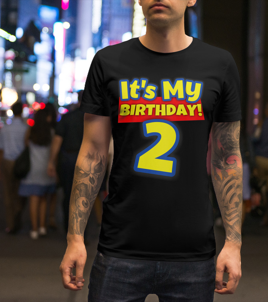 Kids 2 Year Old Birthday Boys And Girls It's My Birthday 2 T-Shirt