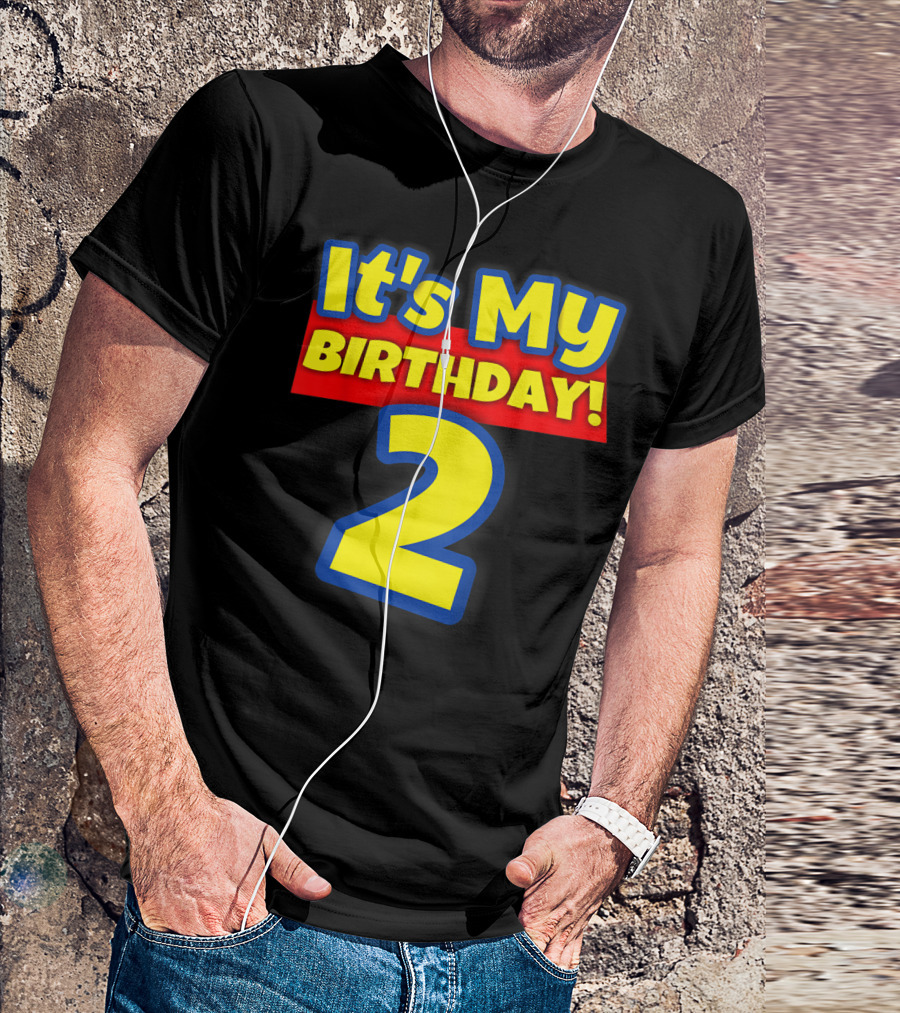 Kids 2 Year Old Birthday Boys And Girls It's My Birthday 2 T-Shirt