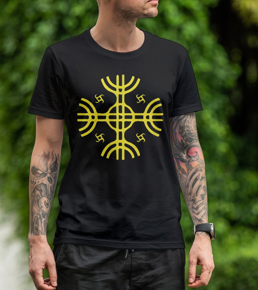 Kultrun Sun Mapuche Symbol Shamanistic Symbology T-Shirt