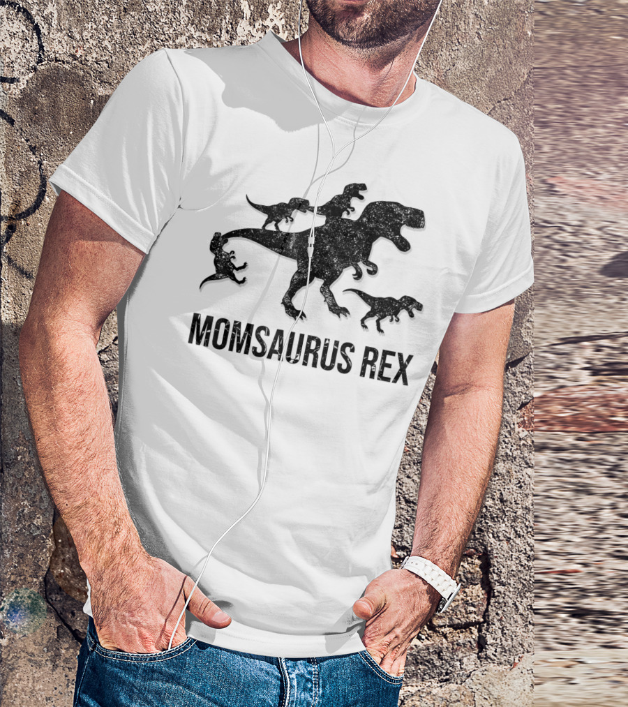Momsaurus Rex Dinosaur Family Fun For Kids And Mommy T-Shirt