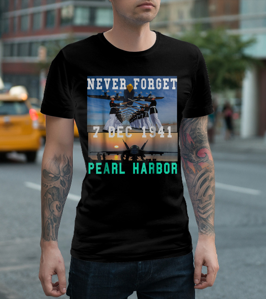 Never Forget Pearl Harbor 7 Dec 1941 T-Shirt