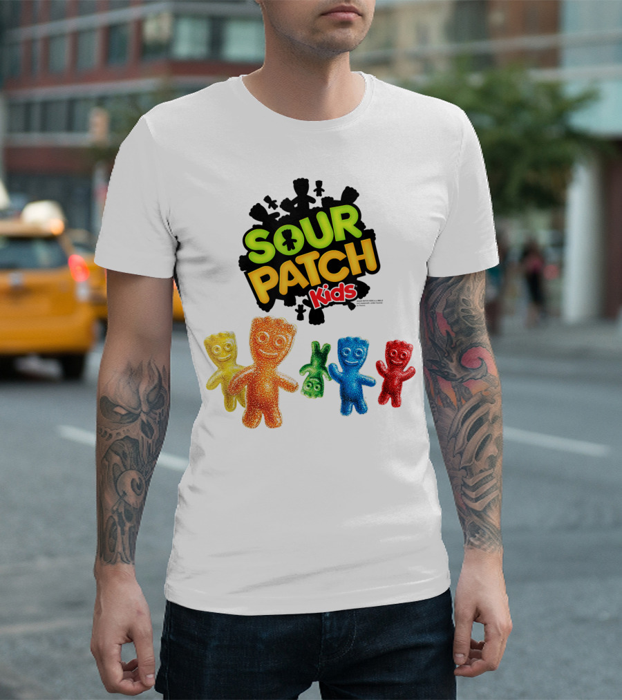 Sour Patch Kids Candy Colorful Characters T-Shirt