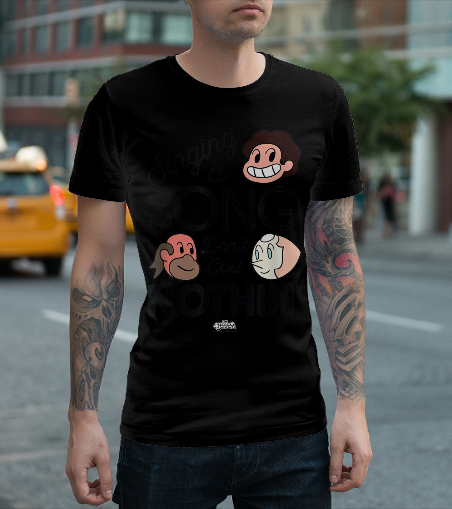 Singing a Song Don't Cost Nothin' Steven Universe Cartoon Network Characters T-Shirt