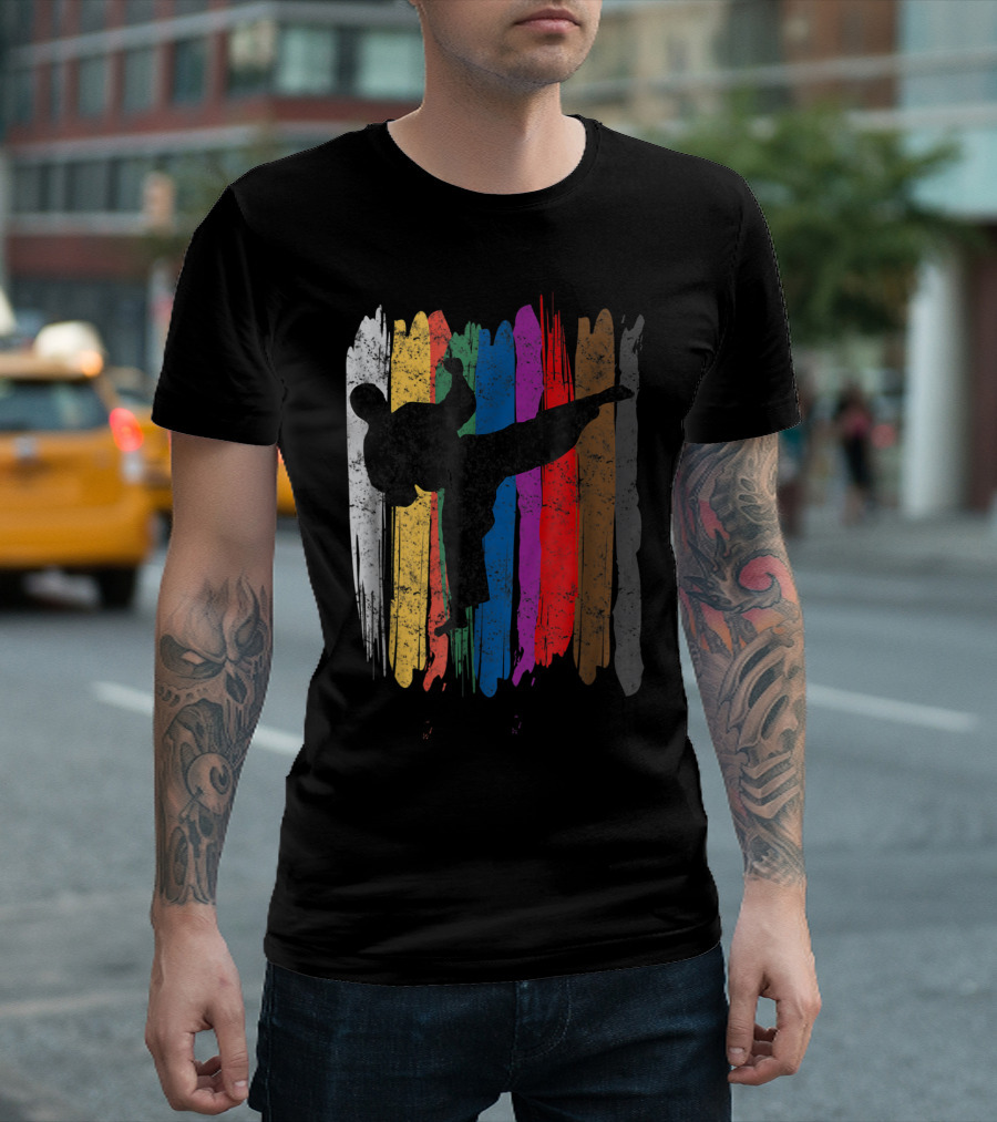 Taekwondo Belt Colors Kick Sports T-Shirt