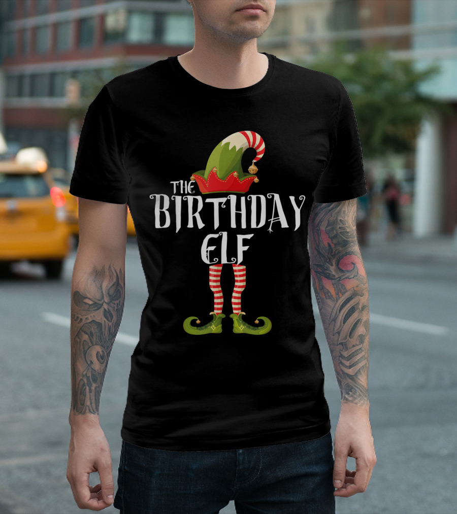 The Birthday Elf Holiday Cheer Fun Celebrations T-Shirt