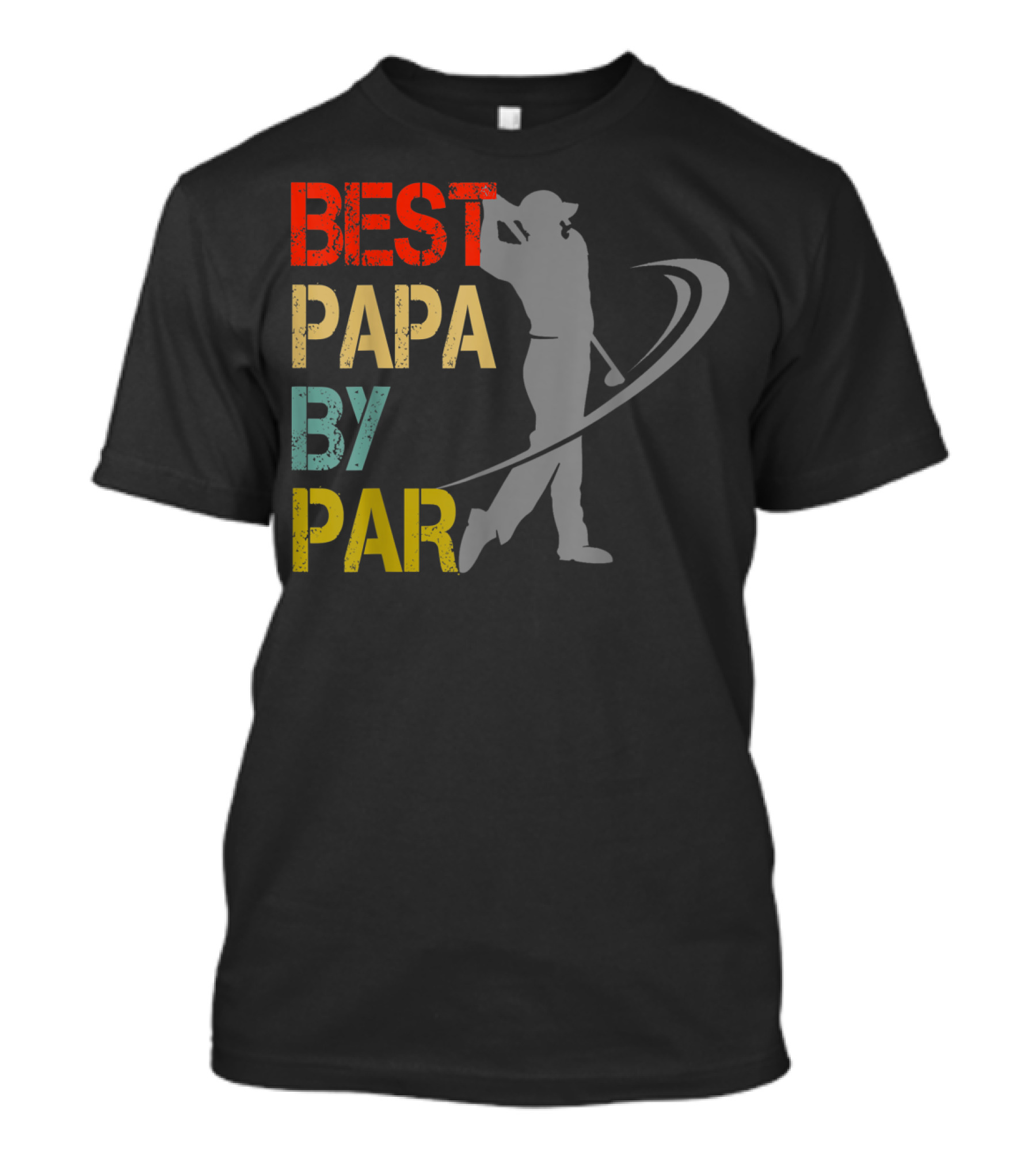 Father's Day Best Papa By Par Funny Golf Lover Father's Day T-Shirt