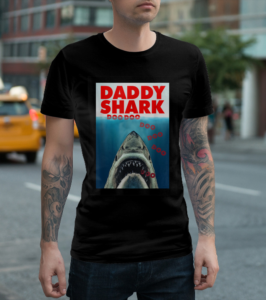 DADDY SHARK DOO DOO DOO JAWS T-Shirt