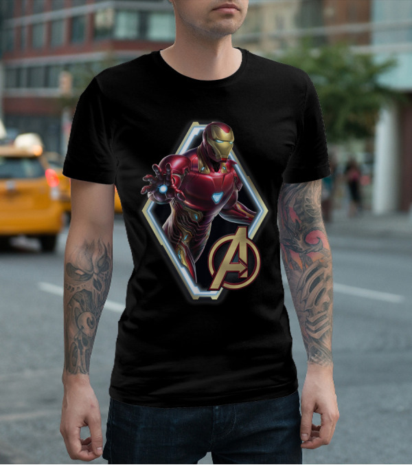Iron Man Avengers Endgame Iconic Armor Pose T-Shirt