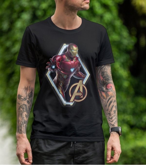 Iron Man Avengers Endgame Iconic Armor Pose T-Shirt