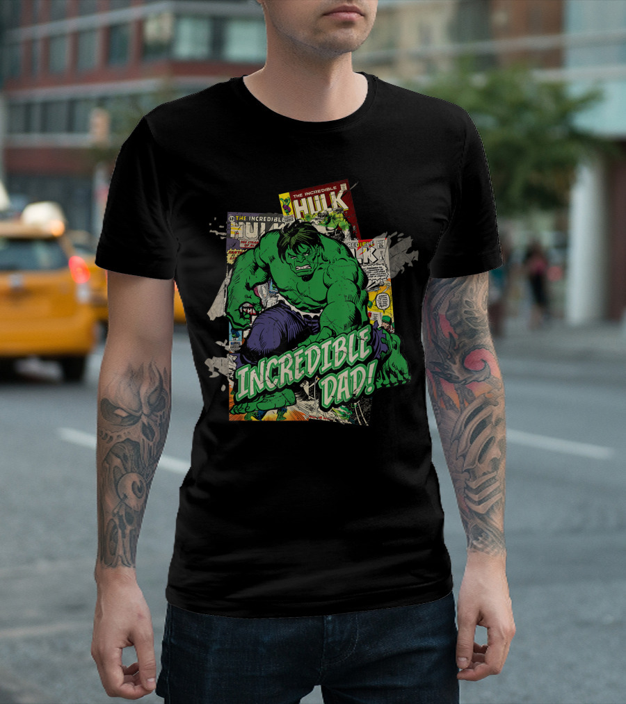 Marvel Hulk The Incredible Hulk Incredible Dad T-Shirt