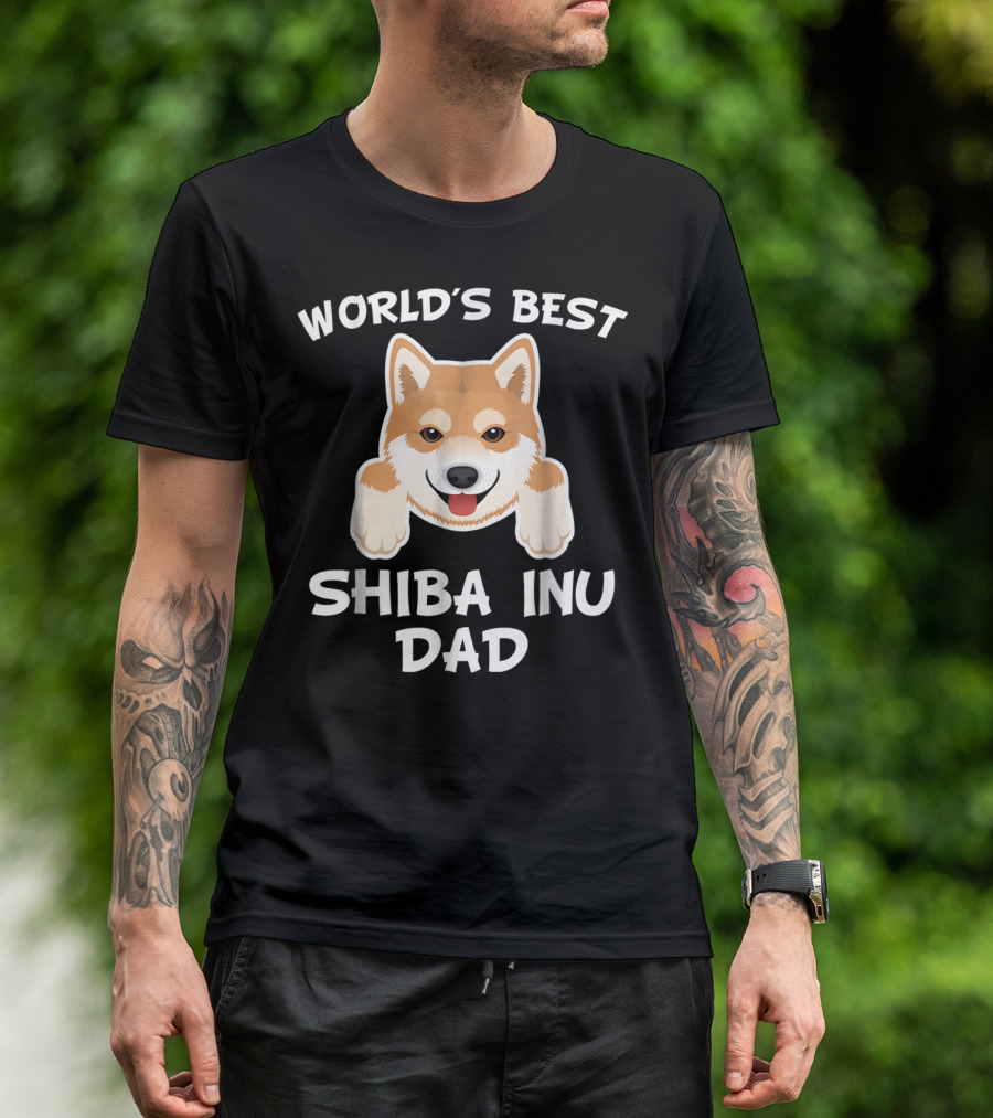 World's Best Shiba Inu Dad Dog Owner T-Shirt