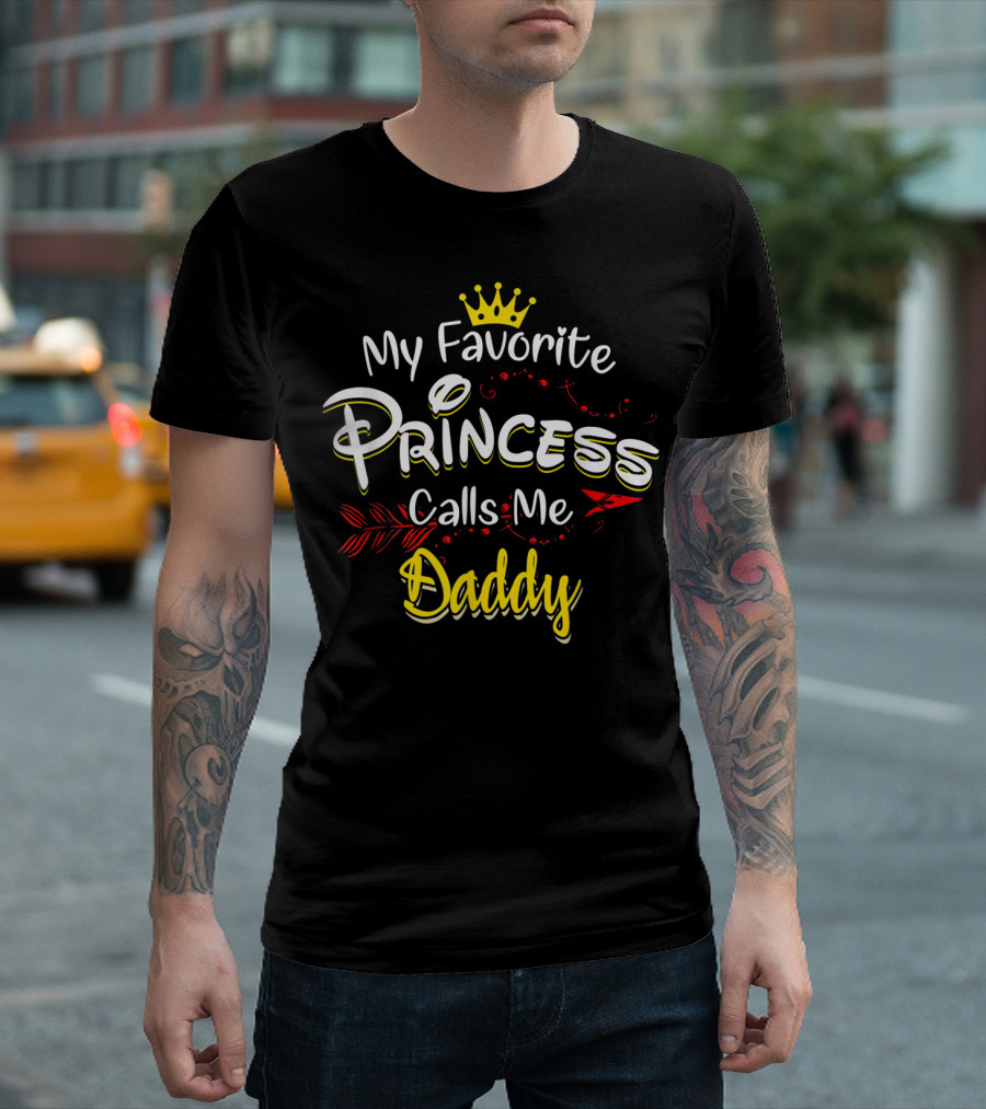 My Favorite Princess Calls Me Daddy Crown Decorative Elements T-Shirt