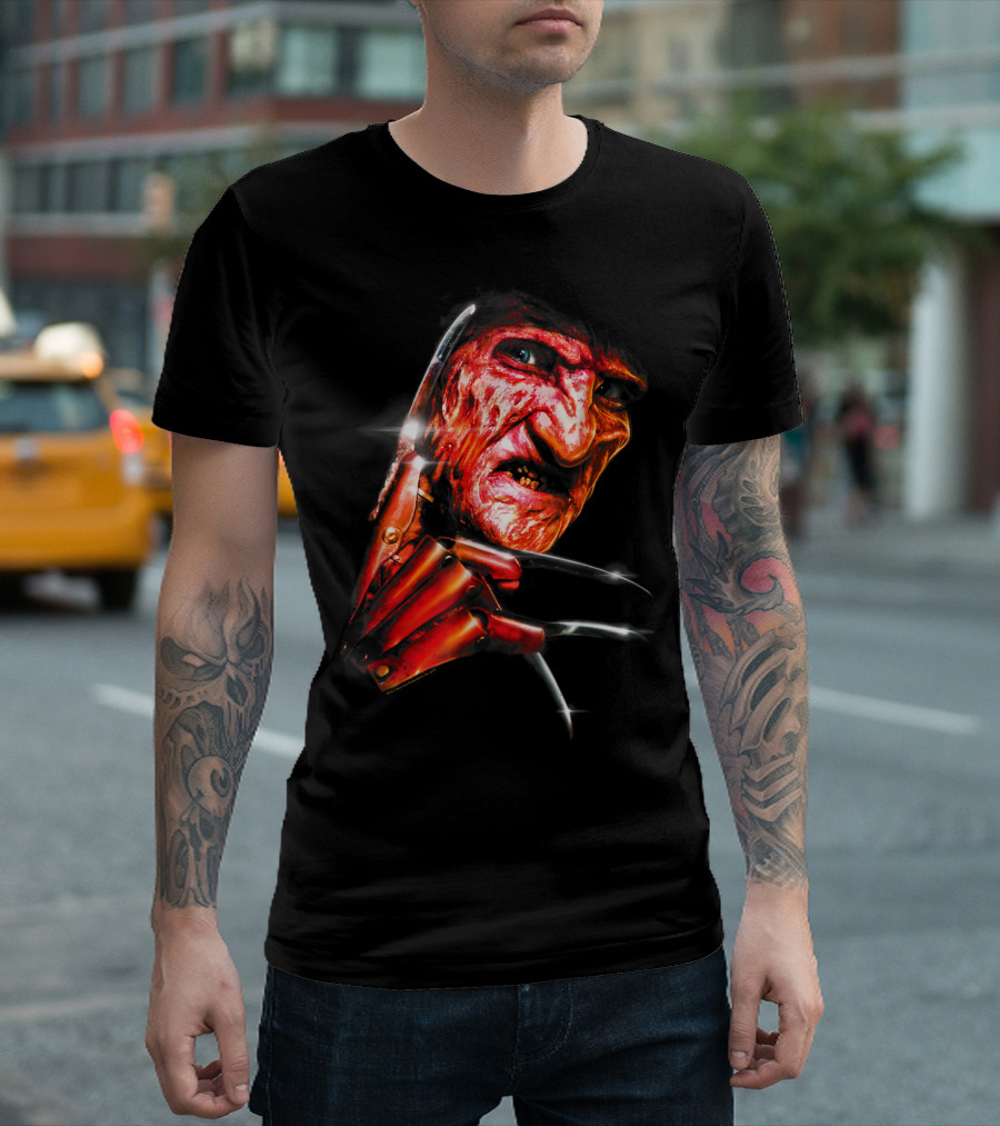 Nightmare On Elm Street Freddy Krueger Claw Face T-Shirt