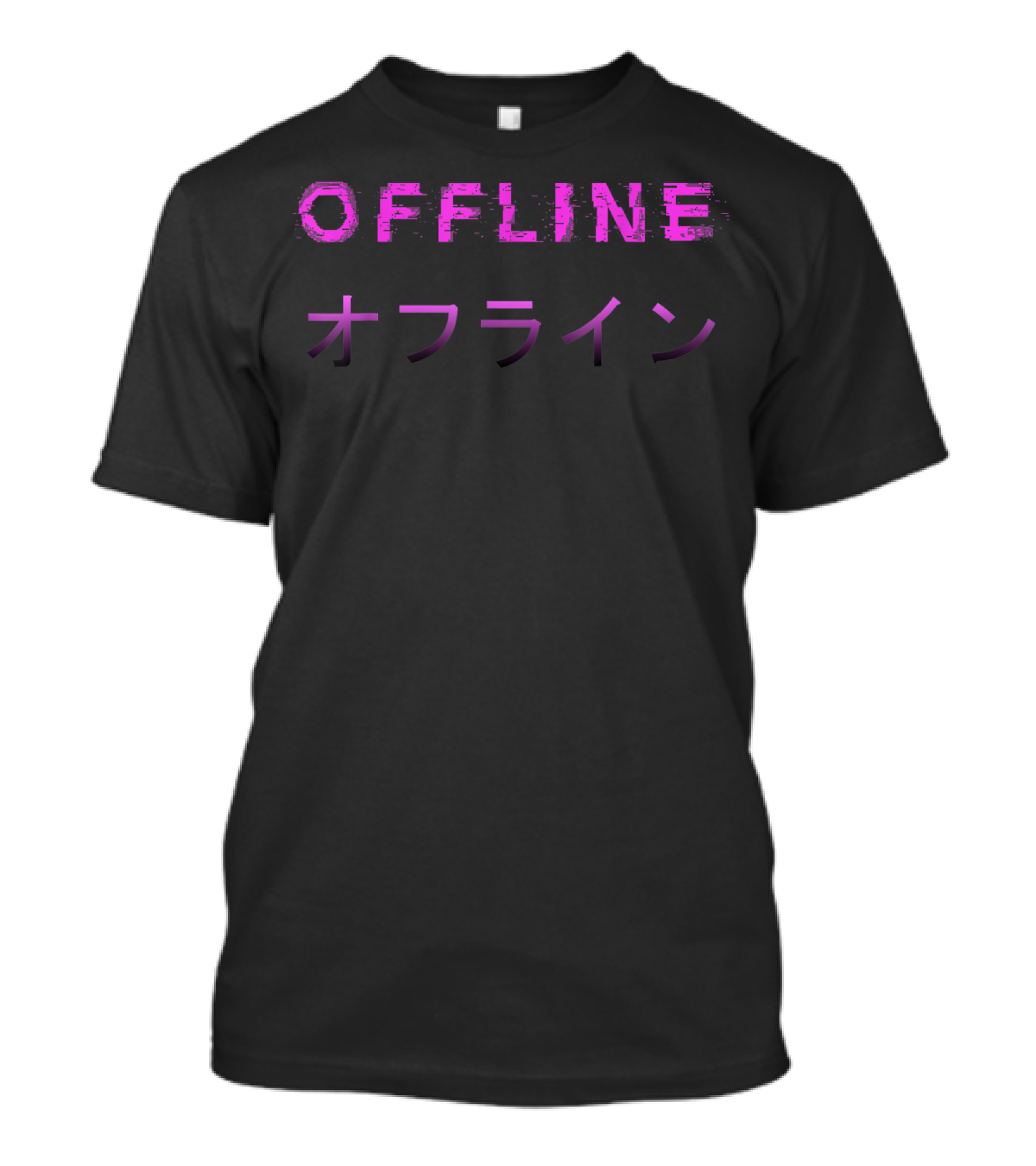 Offline Aesthetic Vaporwave Sad T-Shirt