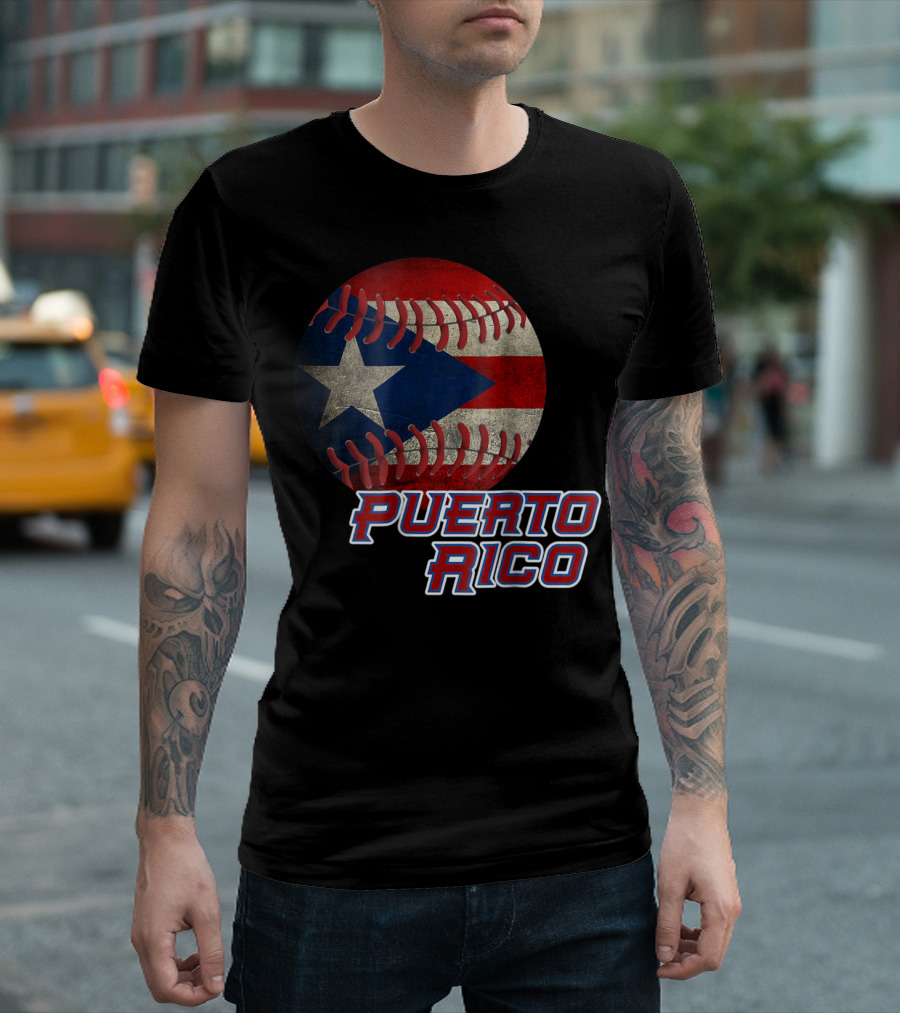 Boricua Pride Puerto Rico Flag Baseball T-Shirt