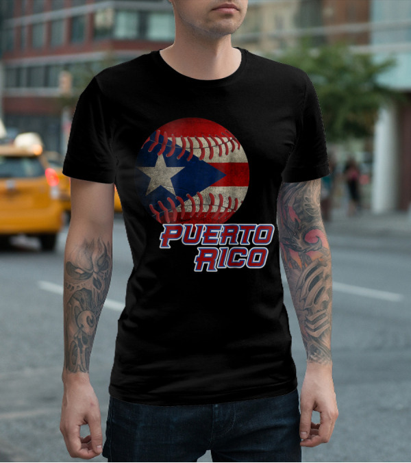 Boricua Pride Puerto Rico Flag Baseball T-Shirt