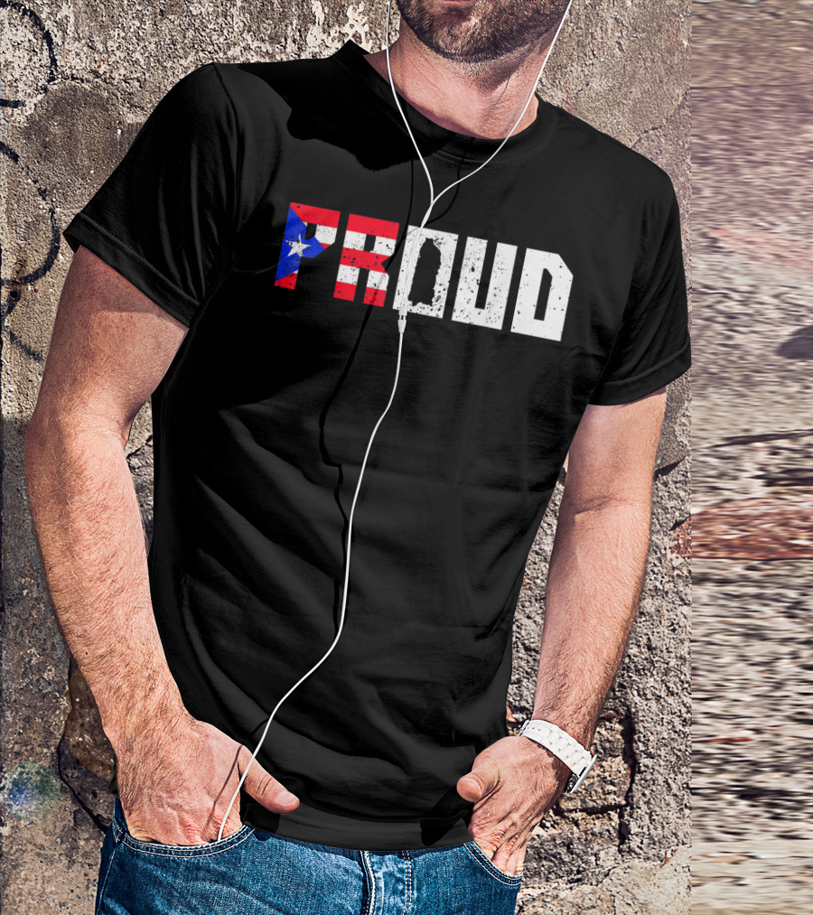 Puerto Rico Flag PR Proud Boricua Puerto Rican Pride T-Shirt