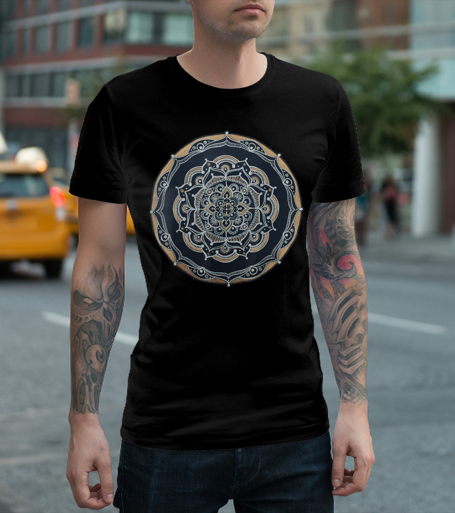 Sacred Mandala Fractal Geometry to Spread Good Vibe T-Shirt