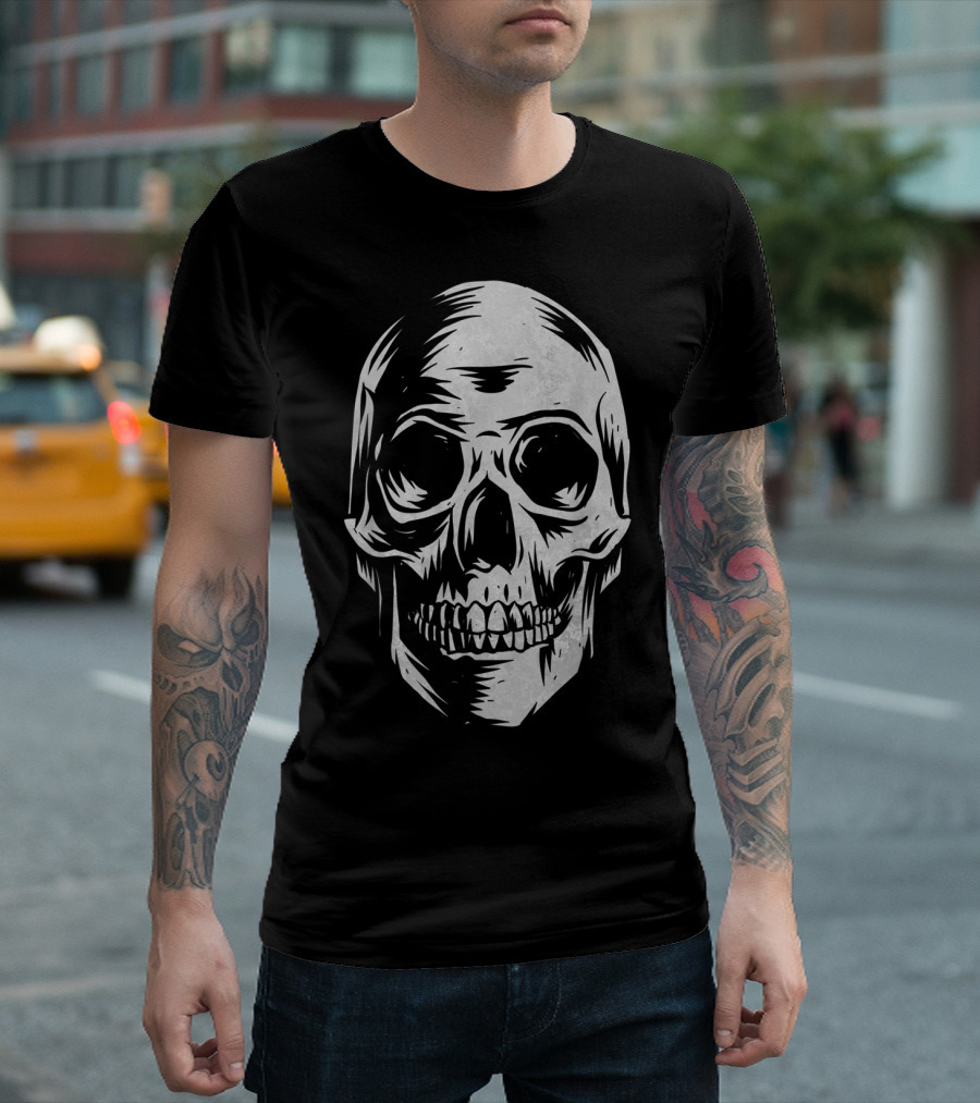 Skull Distressed Vintage Hall T-Shirt
