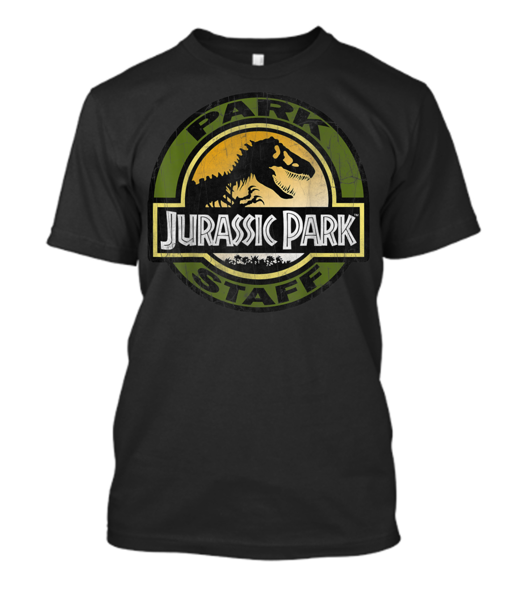 Jurassic Park Staff Distressed T-Rex Iconic Classic T-Shirt