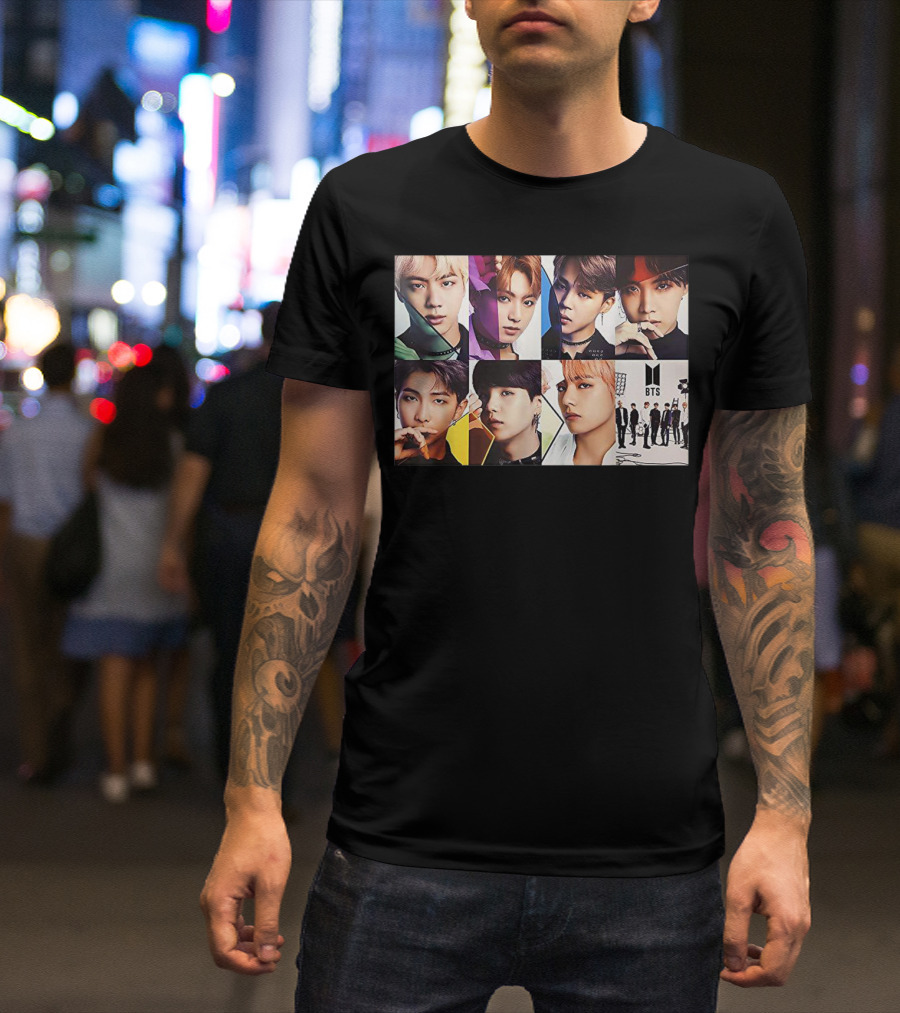 BTS Members Collage K Pop Fans T-Shirt