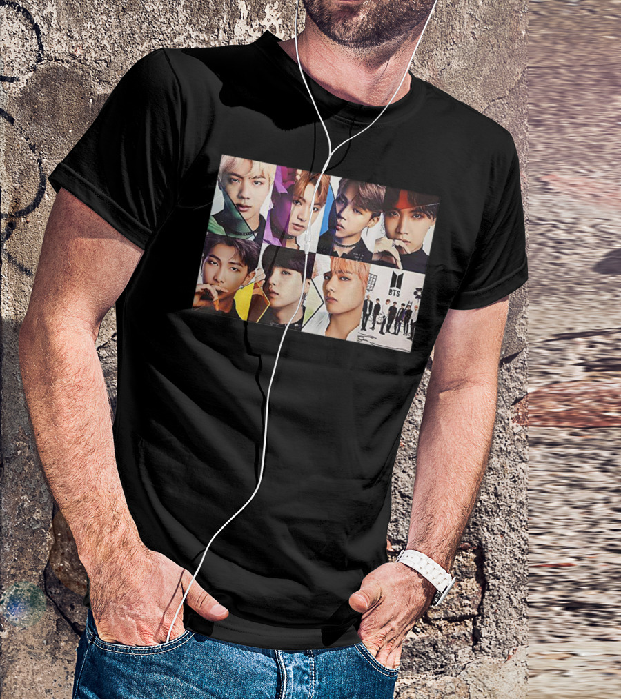 BTS Members Collage K Pop Fans T-Shirt
