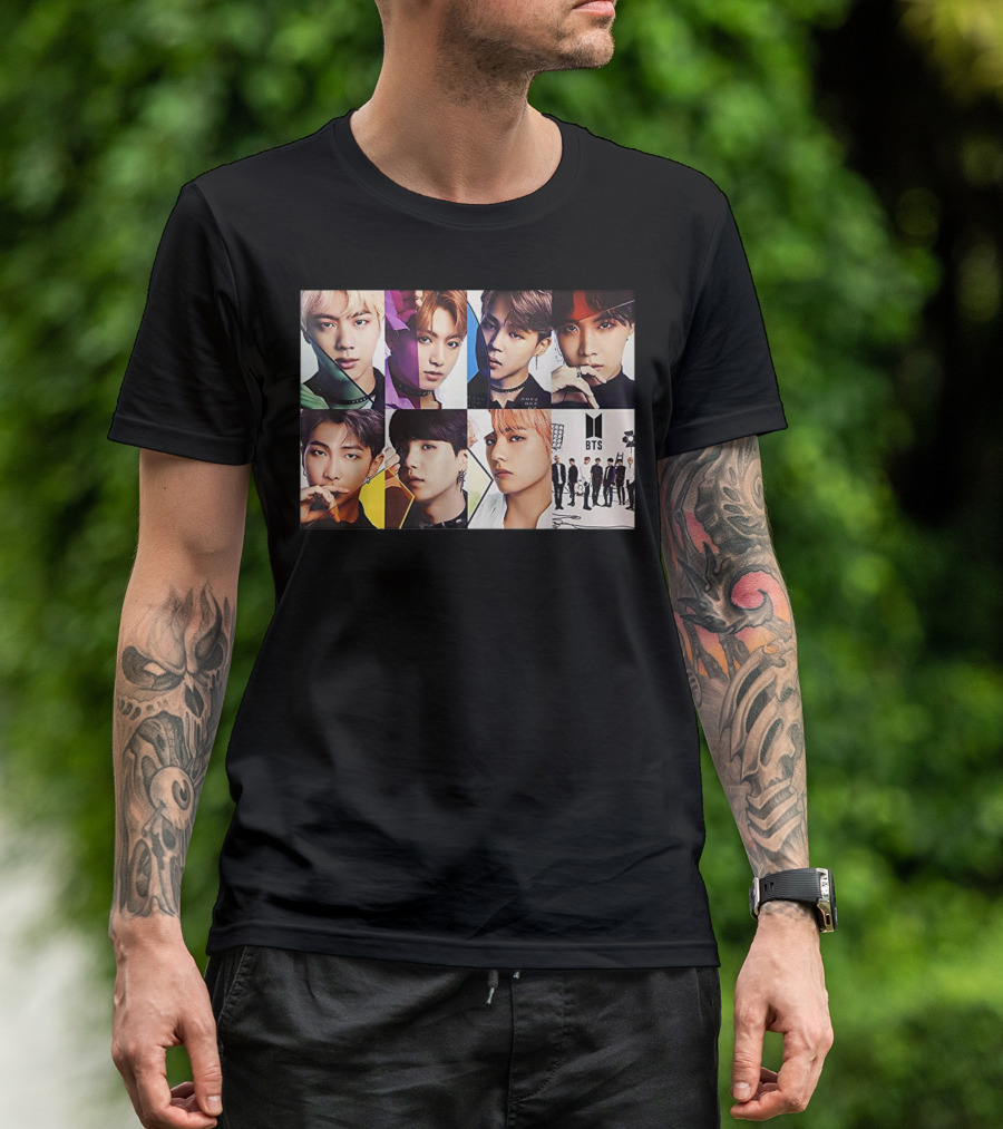BTS Members Collage K Pop Fans T-Shirt