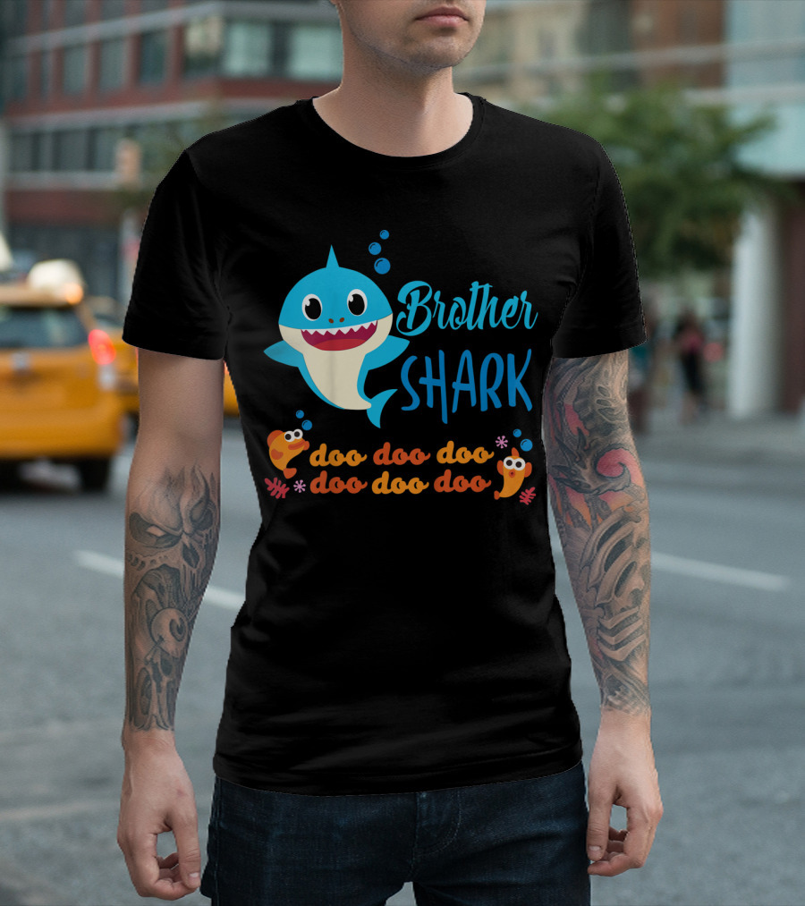 Brother Shark Doo Doo Doo Kids Baby Shark T-Shirt