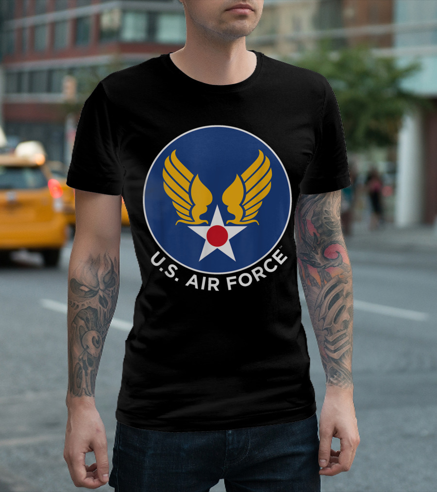 Captain Marvel US Air Force Logo Badge Marvel Official Merchandise T-Shirt