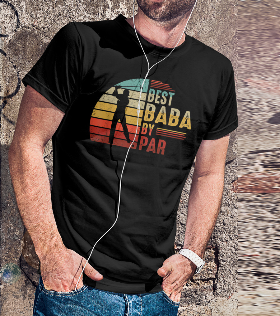 Best Baba By Par Golf Lover Mens Fathers T-Shirt