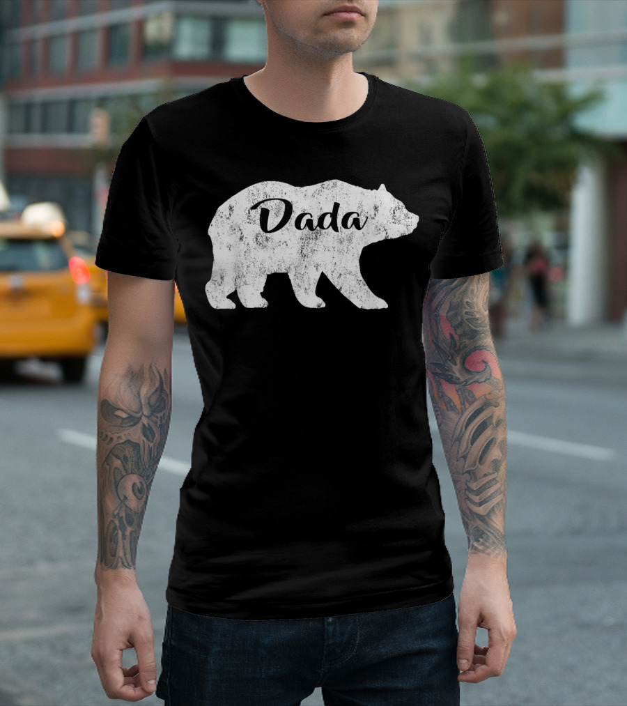 Dada Bear Mens Awesome Camping Gramps T-Shirt