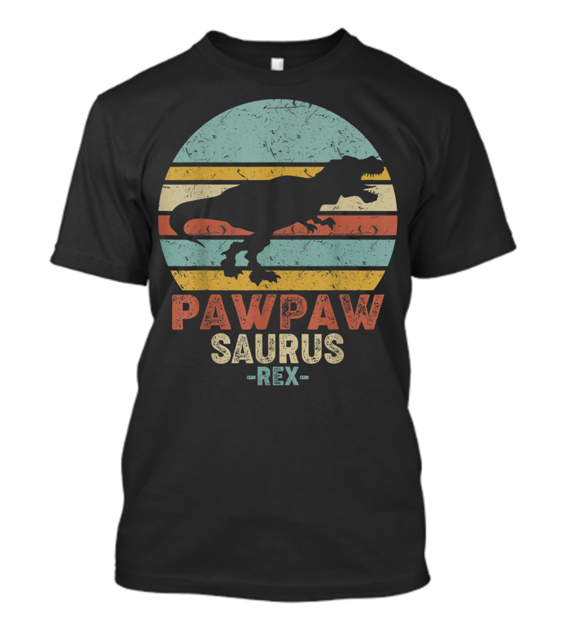 PawPawSaurus Rex Dinosaur Vintage Mens T-Shirt