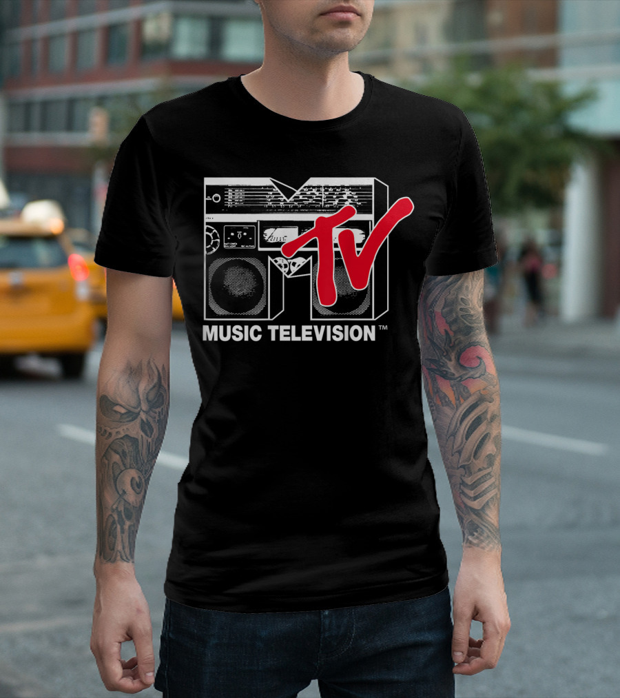 MTV Music Television Red Boombox T-Shirt