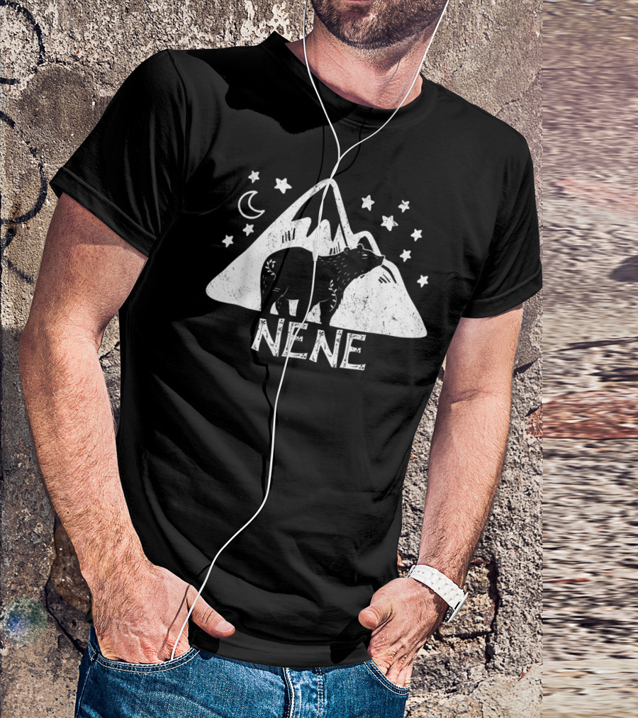 NENE Bear Floral Mountain Stars Moon T-Shirt