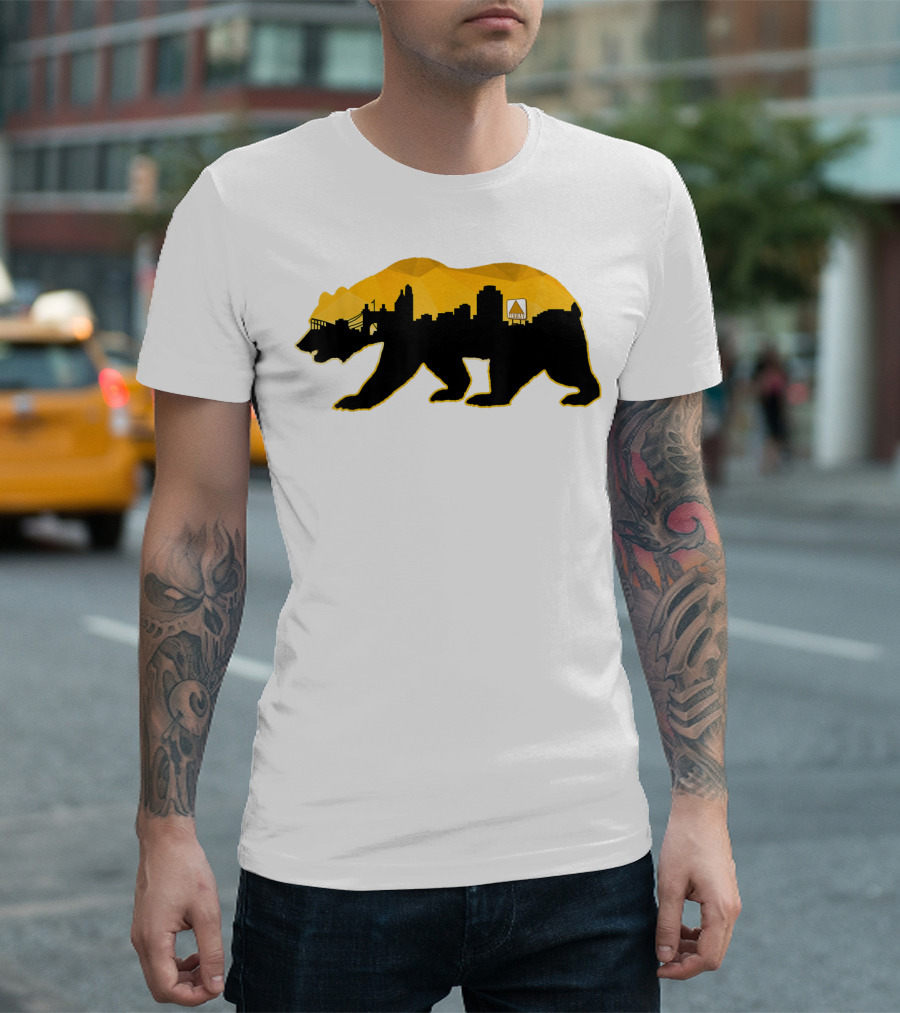 New England Bear Skyline Fear Beware of Boston T-Shirt